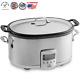 Us Stainless Steel Electric Slow Cooker 7 Quart, Aluminum Insert
