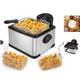 Ultimate 4.5 Quart Stainless Steel Electric Deep Fryer With Adjustable Timer