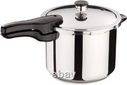 Ultimate Kitchen Essential 6-Quart Stainless Steel Pressure Cooker 64 Recipes