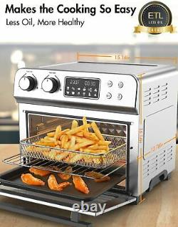 Ultra Large Air Fryer Convection Toaster Oven 24 Quart/6 Slices 1700W 150-450