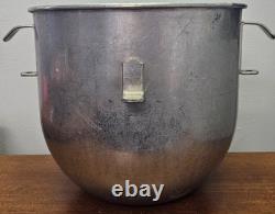 Used Stainless Steel 20 QT Quart Commercial Mixer Bowl