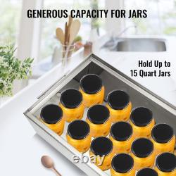VEVOR Water Bath Canner Stove Top Canners 15 Quart Stainless Steel with Rack