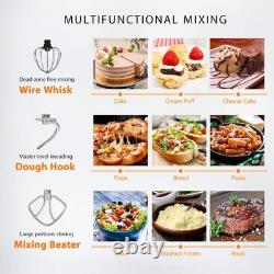 VIVOHOME 3 in 1 Multifunctional Stand Mixer with 6 Quart Stainless Steel Red