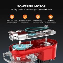 VIVOHOME 3 in 1 Multifunctional Stand Mixer with 6 Quart Stainless Steel Red