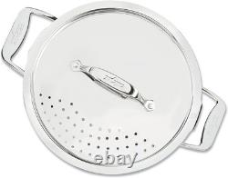 Versatile 6-Quart Stainless Steel Multipot with Straining Lid Oven Safe 600F