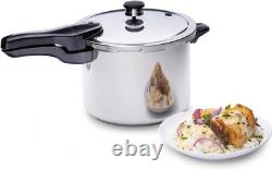 Versatile 6-Quart Stainless Steel Pressure Cooker Dishwasher Safe & Efficient