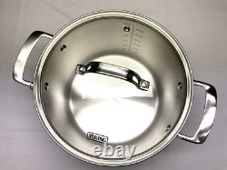 Viking 3-Layer Stainless Steel 8 Quart Stock Pasta Pot w Glass Lid, Brand New