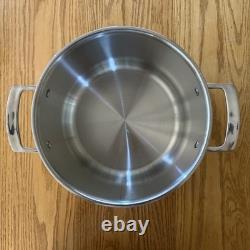 Viking & All Clad 3-Ply Stainless Steel Pasta Pot with Lid, 8 Quart, 4 Piece Set