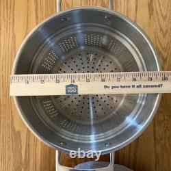 Viking & All Clad 3-Ply Stainless Steel Pasta Pot with Lid, 8 Quart, 4 Piece Set