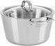 Viking Contemporary 3-ply Stainless Steel 5.2-quart Dutch Oven New