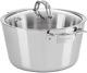 Viking Contemporary 3-ply Stainless Steel Dutch Oven With Lid, 5.2 Quart