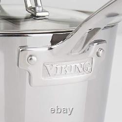 Viking Contemporary 3-Ply Stainless Steel Saucepan with Lid 2.4 Quart