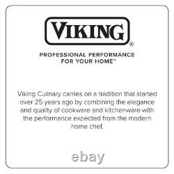 Viking Contemporary 3-Ply Stainless Steel Saucepan with Lid, 2.4 Quart, Silve