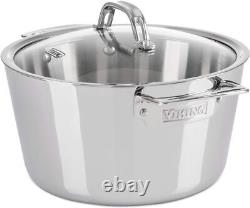 Viking Culinary Contemporary 3-Ply Stainless Steel Dutch Oven, 5.2 Quart, product