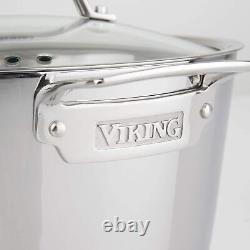 Viking Culinary Contemporary 3-Ply Stainless Steel Dutch Oven, 5.2 Quart, product