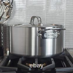 Viking Professional 5-Ply Stainless Steel Stockpot with Lid, 6 Quart