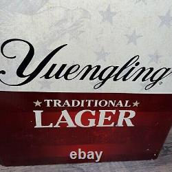 Vintage 15 Quart Yuengling Lager Beer Cooler Ice Box Stainless Steel Wood Retro