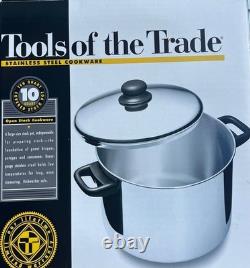 Vintage 1997 Tools of the Trade 10-Quart Stainless Steel Stock Pot Lid NEW BOX