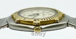 Vintage Breitling 81110 Yachting Swiss Quarts Two Tone With Date Mens Watch
