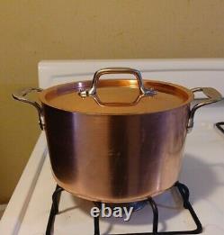 Vintage Clad Copper 4 Quart Pot With Lid (CLEANED)