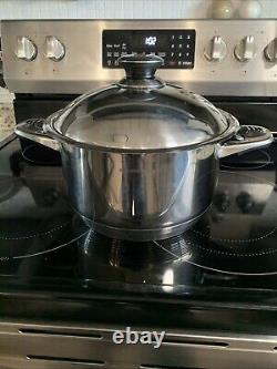 Vintage Exclusive Mega Line 6 Quart Stainless Steel Pan With Lid Made In Germany
