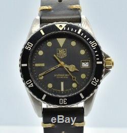 Vintage Men's Tag Heuer Quarts Diver Dive Stainless Steel Wrist Watch 980.029B