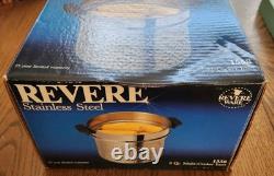 Vintage Revere Ware 1558 8 Quart Multi-Cooker Inset Stainless Steel BRAND NEW
