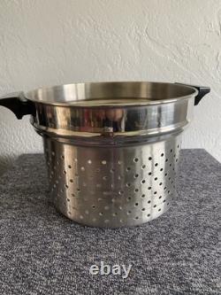 Vintage Revere Ware 1558 8 Quart Multi-Cooker Inset Stainless Steel New In Box