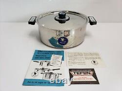 Vintage Revereware Stainless Steel Copper Clad 5 Quart Stockpot