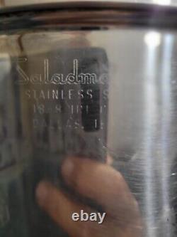 Vintage Salad Master 18/8 Stainless Steel 6 Quart Stock Pot w Vapor lid