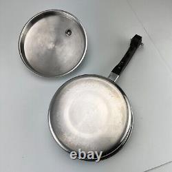 Vintage Saladmaster 18-8 Tri-Clad Stainless Steel Cookware Skillet 1 2 3 6 Quart