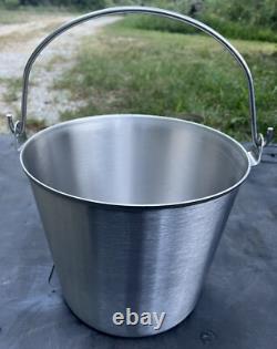 Vollrath Stainless Steel 13 Quart Handled Utility Pail Bucket NFS 59120 NEW