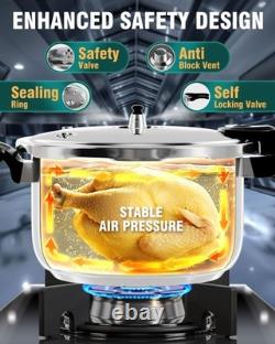 WantJoin Pressure Cooker, 12 Quart Stainless Steel Pressure Canner