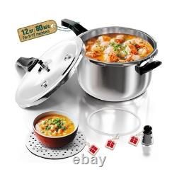 WantJoin Pressure Cooker, 12 Quart Stainless Steel Pressure Canner. Fast Ship