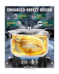 WantJoin Pressure Cooker, 12 Quart Stainless Steel Pressure Canner. Fast Ship