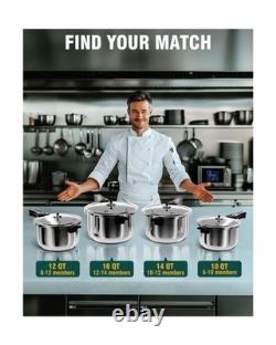 WantJoin Pressure Cooker, 12 Quart Stainless Steel Pressure Canner. Fast Ship