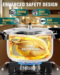 Wantjoin Pressure Cooker, 8 Quart Stainless Steel Pressure Canner, Induction Com