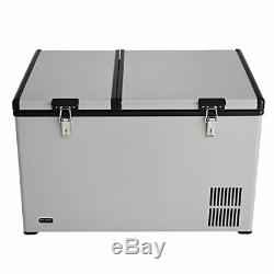 Whynter 90 Quart Dual Zone Portable Fridge/Freezer with Wheels New