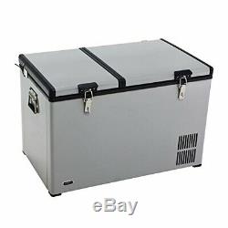 Whynter 90 Quart Dual Zone Portable Fridge/Freezer with Wheels New