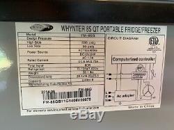 Whynter FM-85G 85 Quart Portable Fridge/Freezer AC 115V/ DC 12V Car, Boat, Camper