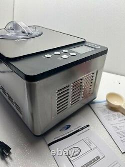 Whynter ICM-200LS Stainless Steel Ice Cream Maker 2.1 Quart Silver