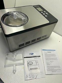 Whynter ICM-200LS Stainless Steel Ice Cream Maker 2.1 Quart Silver