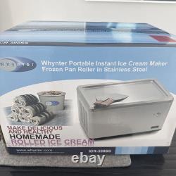 Whynter ICR-300SS 0.5-Quart Stainless Steel Rolled Ice Cream Maker with Compressor