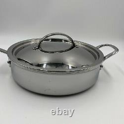 Williams Sonoma Stainless Steel Thermo-Clad by Hestan 4.5 Quart Saute Pan