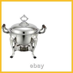 Winco Round Crown Chafer, 6-Quart, Stainless Steel