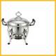 Winco Round Crown Chafer, 6-quart, Stainless Steel