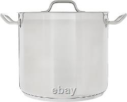 Winware Stainless 20-Quart Steel Stock Pot with Cover