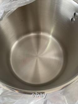 Winware Stainless 8 Quart Double Boiler with Cover 14 x 10 x 11.75 inches