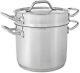 Winware Stainless 8 Quart Double Boiler With Cover, Stainless Steel