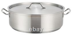Winware Stainless Steel 15 Quart Brasier with Cover